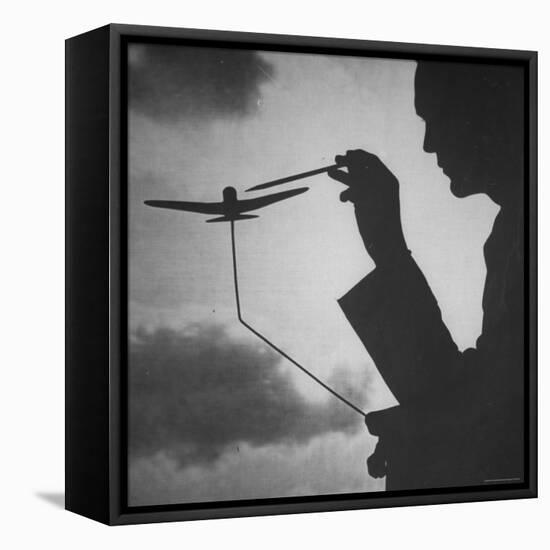 Air Force Intelligence Men Being Trained with the Use of Visual Demonstrations in Class-Andreas Feininger-Framed Premier Image Canvas