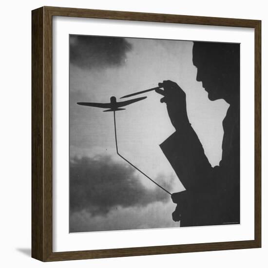 Air Force Intelligence Men Being Trained with the Use of Visual Demonstrations in Class-Andreas Feininger-Framed Photographic Print