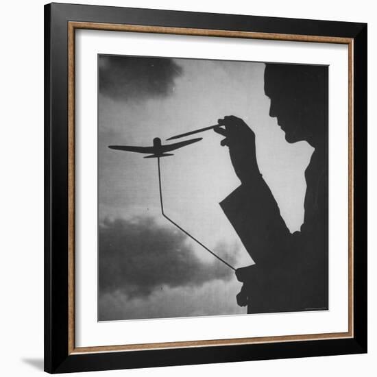 Air Force Intelligence Men Being Trained with the Use of Visual Demonstrations in Class-Andreas Feininger-Framed Photographic Print