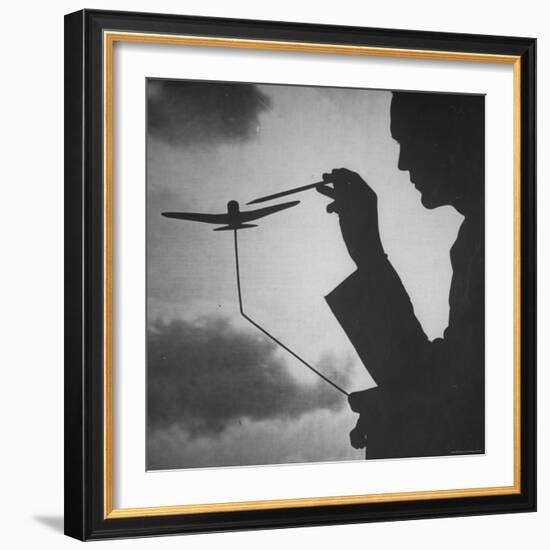 Air Force Intelligence Men Being Trained with the Use of Visual Demonstrations in Class-Andreas Feininger-Framed Photographic Print