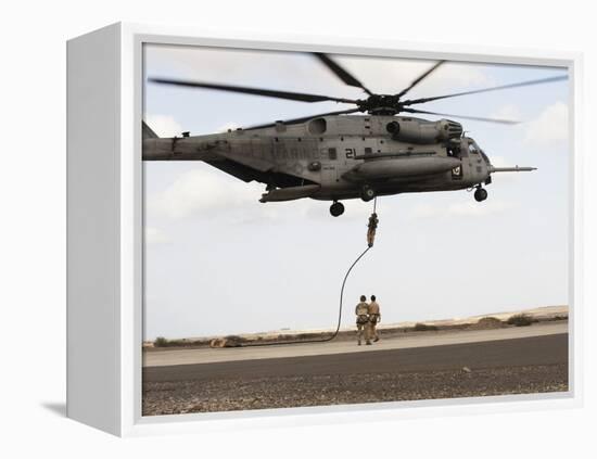 Air Force Pararescuemen Conduct a Combat Insertion and Extraction Exercise in Djibouti, Africa-null-Framed Premier Image Canvas