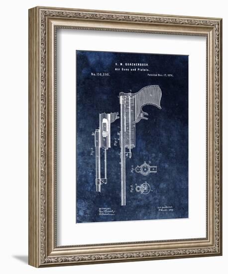 Air Guns & Pistols, 1874- Blue-Dan Sproul-Framed Art Print