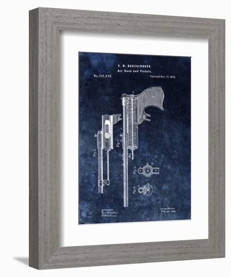 Air Guns & Pistols, 1874- Blue-Dan Sproul-Framed Art Print