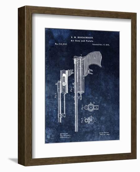 Air Guns & Pistols, 1874- Blue-Dan Sproul-Framed Art Print