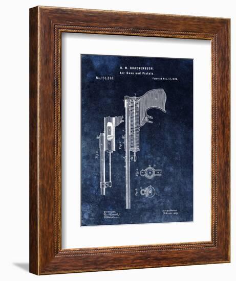 Air Guns & Pistols, 1874- Blue-Dan Sproul-Framed Art Print