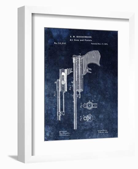 Air Guns & Pistols, 1874- Blue-Dan Sproul-Framed Art Print