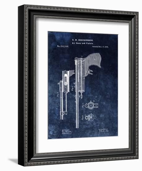 Air Guns & Pistols, 1874- Blue-Dan Sproul-Framed Art Print