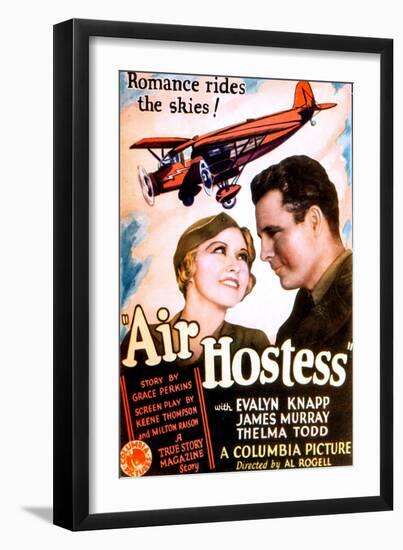 Air Hostess, Evalyn Knapp, James Murray, 1933-null-Framed Art Print