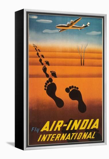 Air India Travel Poster-null-Framed Stretched Canvas