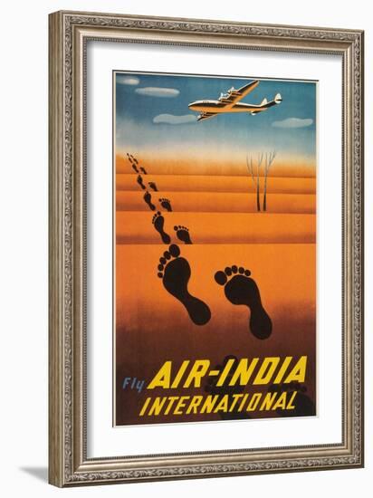 Air India Travel Poster-null-Framed Art Print