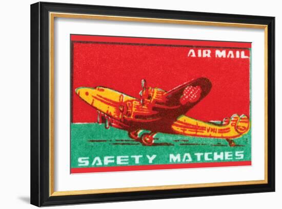 Air Mail Safety Matches-null-Framed Art Print