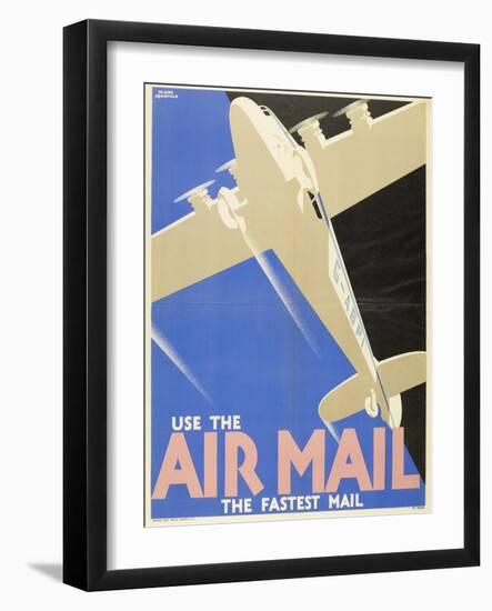 Air Mails: Publicity Poster-F Newbould-Framed Art Print