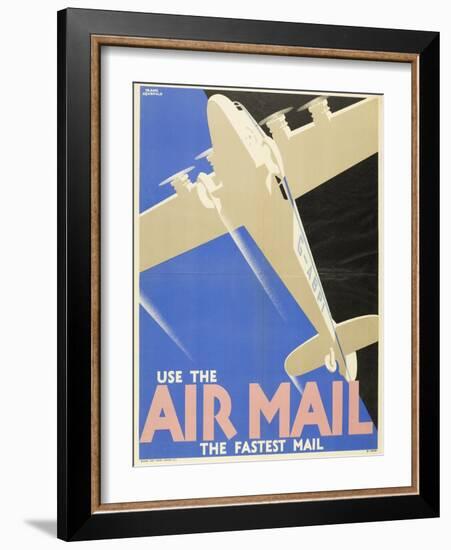 Air Mails: Publicity Poster-F Newbould-Framed Art Print