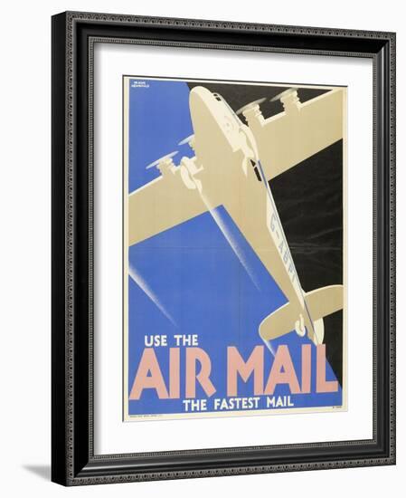 Air Mails: Publicity Poster-F Newbould-Framed Art Print