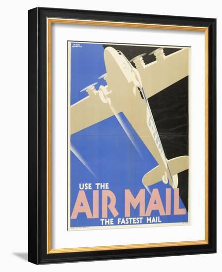 Air Mails: Publicity Poster-F Newbould-Framed Art Print