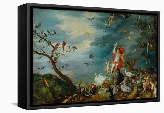 Air: One of the Four Paintings Showing the Four Elements-Jan Brueghel the Elder-Framed Premier Image Canvas