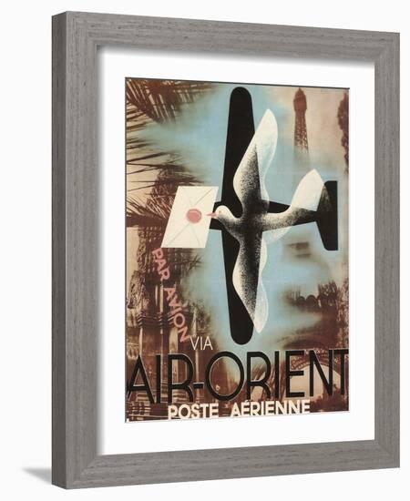 Air Orient Dove-null-Framed Giclee Print