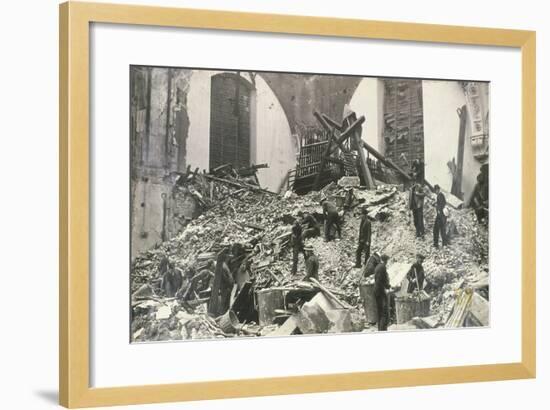 Air Raid Damage at Church of St Mildred, Bread Street, City of London, C1941-null-Framed Photographic Print