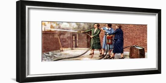 Air Raid Precautions, Cigarette Card, British, 1938-null-Framed Giclee Print