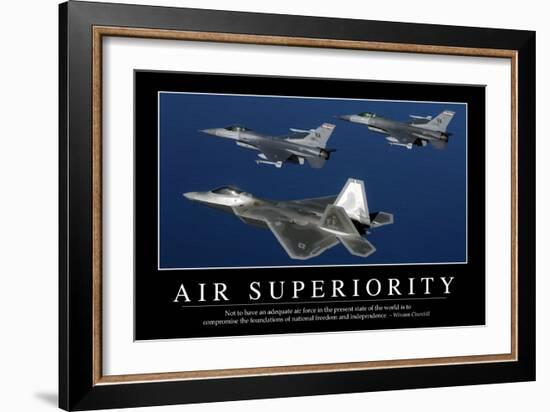 Air Superiority: Inspirational Quote and Motivational Poster-null-Framed Photographic Print