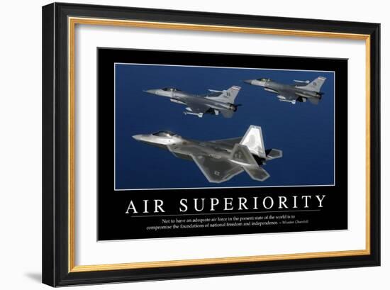 Air Superiority: Inspirational Quote and Motivational Poster-null-Framed Photographic Print