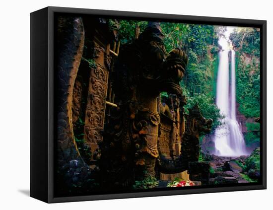 Air Terjun Gitgit Waterfall Near Lovina, Lovina, Indonesia-Tom Cockrem-Framed Premier Image Canvas