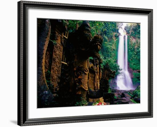 Air Terjun Gitgit Waterfall Near Lovina, Lovina, Indonesia-Tom Cockrem-Framed Photographic Print