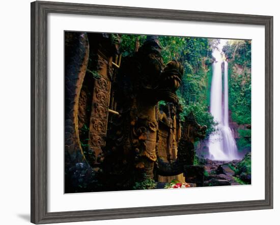 Air Terjun Gitgit Waterfall Near Lovina, Lovina, Indonesia-Tom Cockrem-Framed Photographic Print