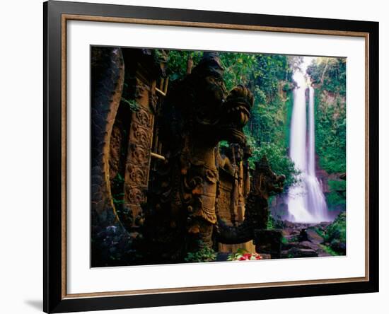 Air Terjun Gitgit Waterfall Near Lovina, Lovina, Indonesia-Tom Cockrem-Framed Photographic Print