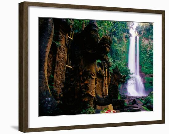 Air Terjun Gitgit Waterfall Near Lovina, Lovina, Indonesia-Tom Cockrem-Framed Photographic Print