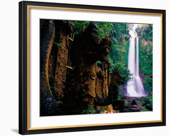 Air Terjun Gitgit Waterfall Near Lovina, Lovina, Indonesia-Tom Cockrem-Framed Photographic Print