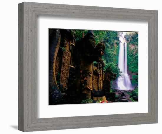 Air Terjun Gitgit Waterfall Near Lovina, Lovina, Indonesia-Tom Cockrem-Framed Photographic Print