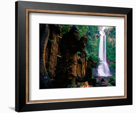 Air Terjun Gitgit Waterfall Near Lovina, Lovina, Indonesia-Tom Cockrem-Framed Photographic Print