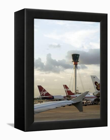 Air Traffic Control Tower, UK-Carlos Dominguez-Framed Premier Image Canvas