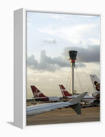 Air Traffic Control Tower, UK-Carlos Dominguez-Framed Premier Image Canvas