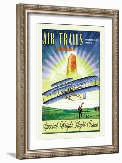 Air Trails Pictorial-null-Framed Art Print