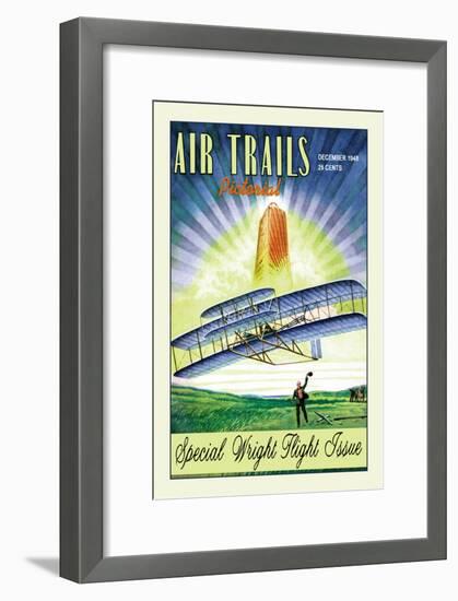 Air Trails Pictorial-null-Framed Art Print