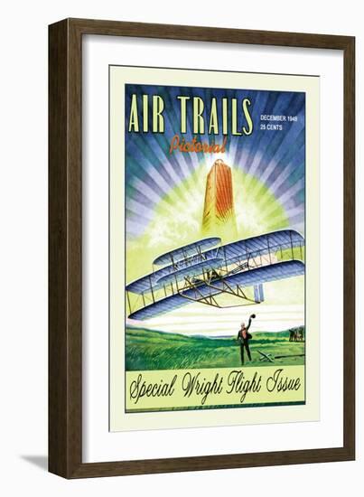 Air Trails Pictorial-null-Framed Art Print