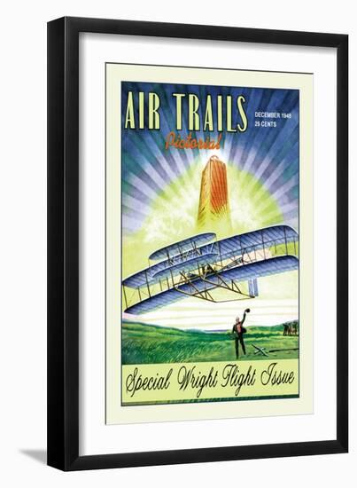 Air Trails Pictorial-null-Framed Art Print