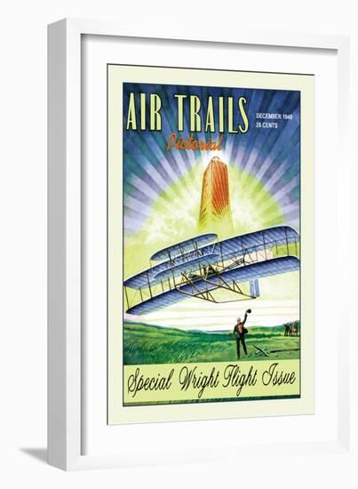 Air Trails Pictorial-null-Framed Art Print