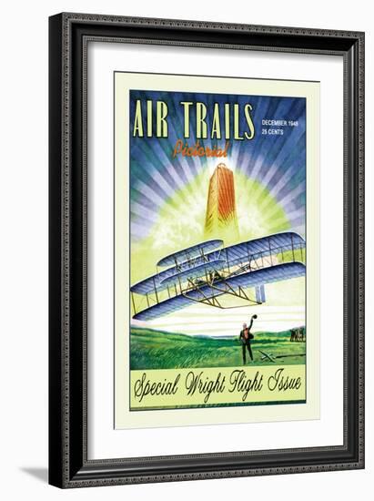 Air Trails Pictorial-null-Framed Art Print