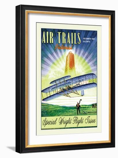 Air Trails Pictorial-null-Framed Art Print