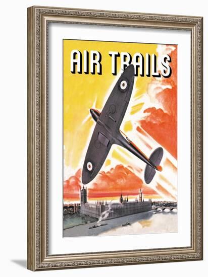 Air Trails-null-Framed Art Print