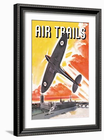 Air Trails-null-Framed Art Print