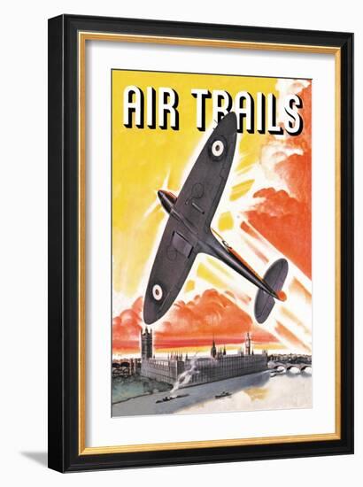 Air Trails-null-Framed Art Print