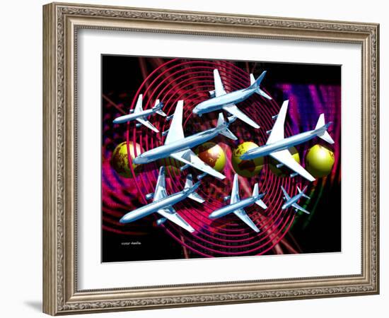 Air Travel-Victor Habbick-Framed Photographic Print