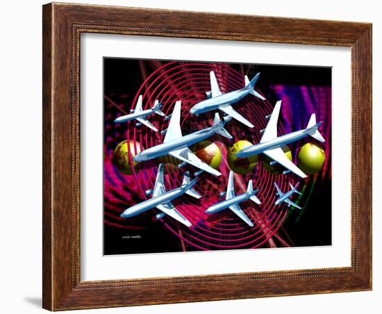 Air Travel-Victor Habbick-Framed Photographic Print