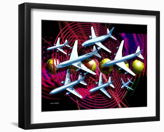 Air Travel-Victor Habbick-Framed Photographic Print