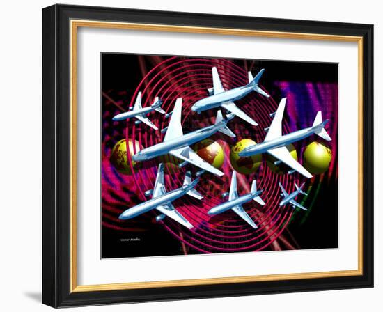 Air Travel-Victor Habbick-Framed Photographic Print