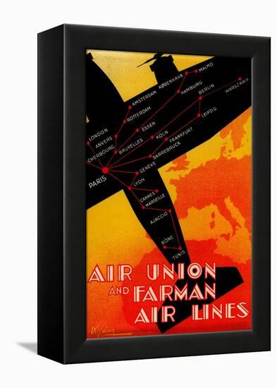 Air Union and Farman Air Lines-null-Framed Stretched Canvas